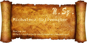 Michalecz Szilveszter névjegykártya
